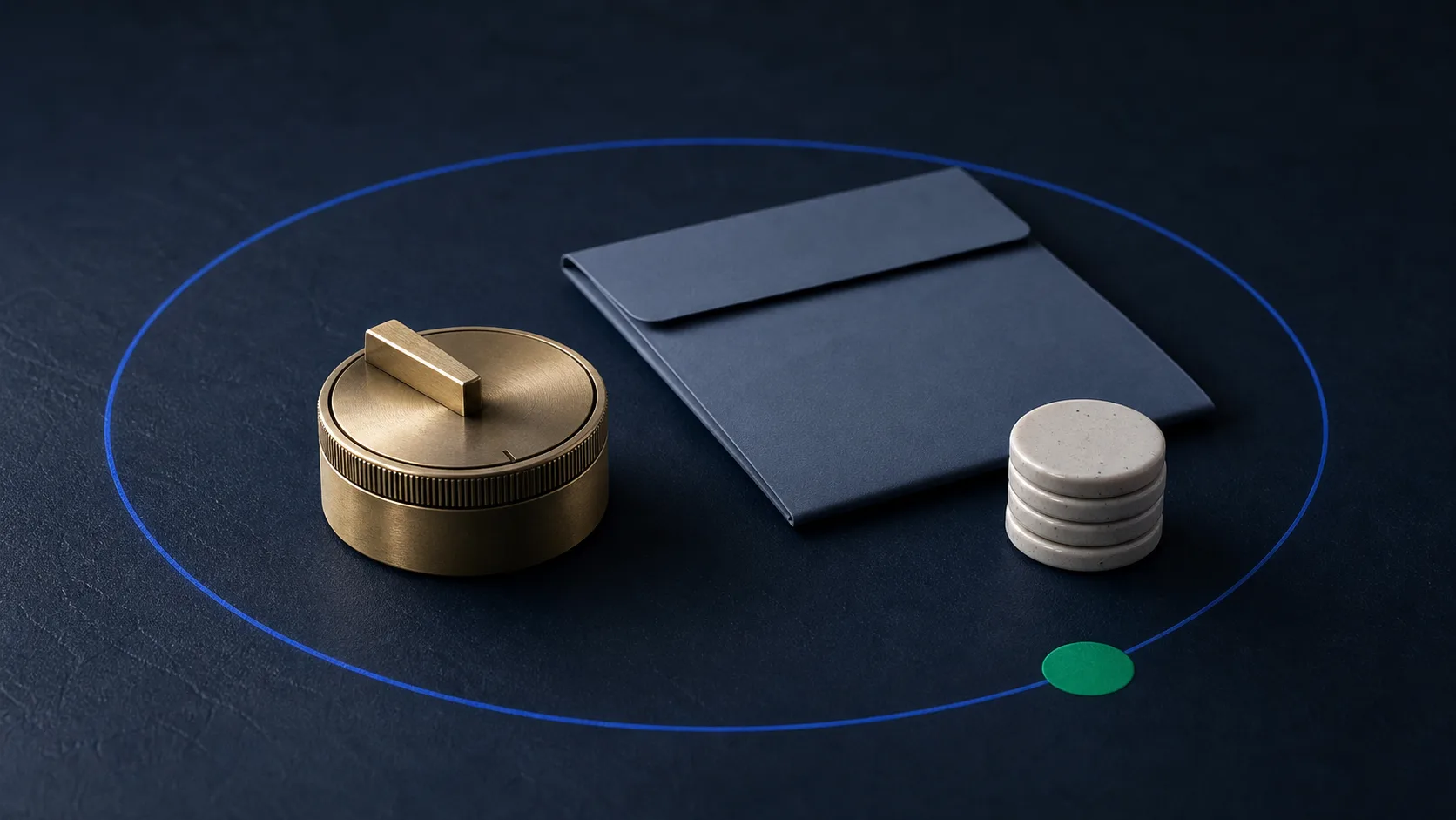 A timer, closed budget envelope, and four tokens inside a pre-set boundary